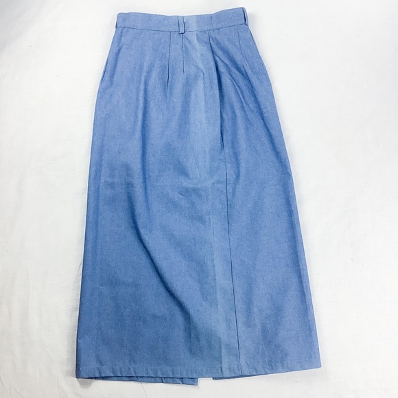 NWT vintage button up denim midi skirt - Picture 5 of 5